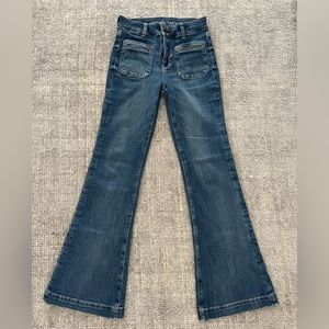 American Eagle super high rise flare (long)